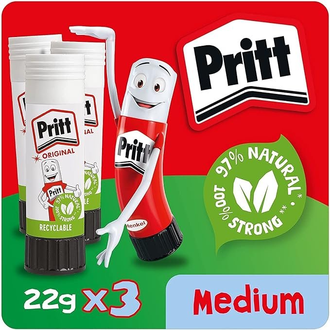 Pritt Glue Stick, Safe & Child-Friendly Craft Glue for Arts & Crafts Activities 7 Pritt Glue Stick, Safe & Child-Friendly Craft Glue for Arts & Crafts Activities