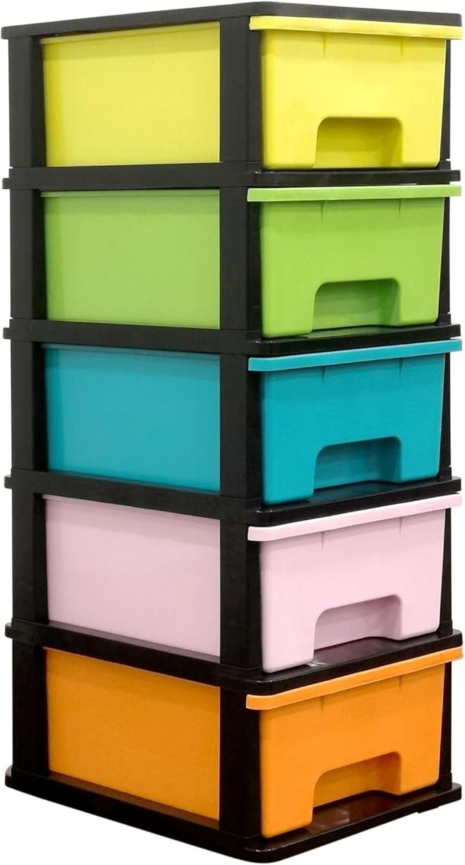 ABBAware Plastic Storage Tower Unit with Wheels 5 ABBAware Plastic Storage Tower Unit with Wheels